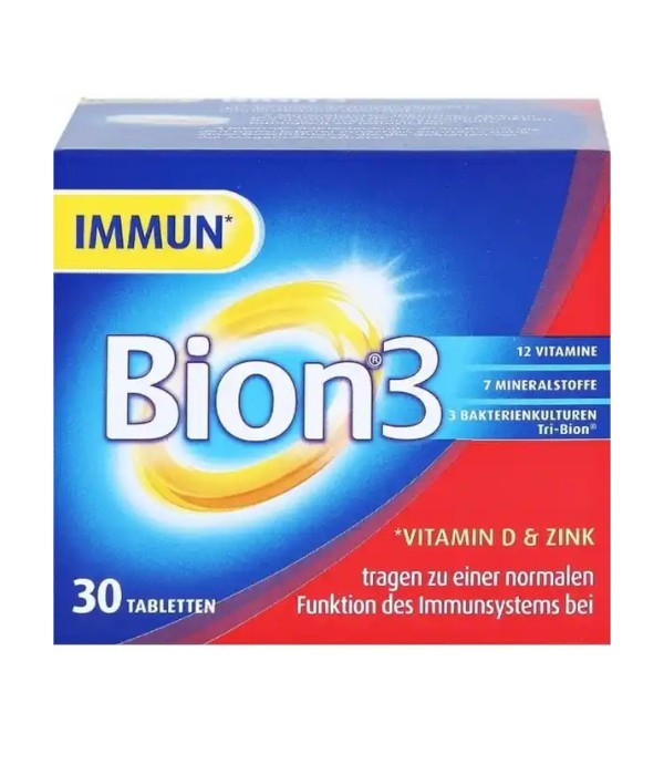Immun Bion 3 for immune support, 30 tablets.