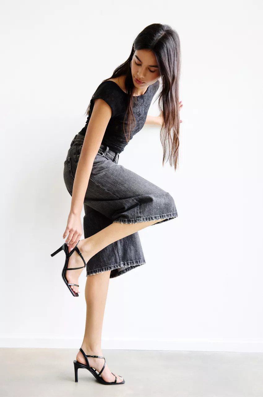 Pull&Bear Heeled sandals with straps
