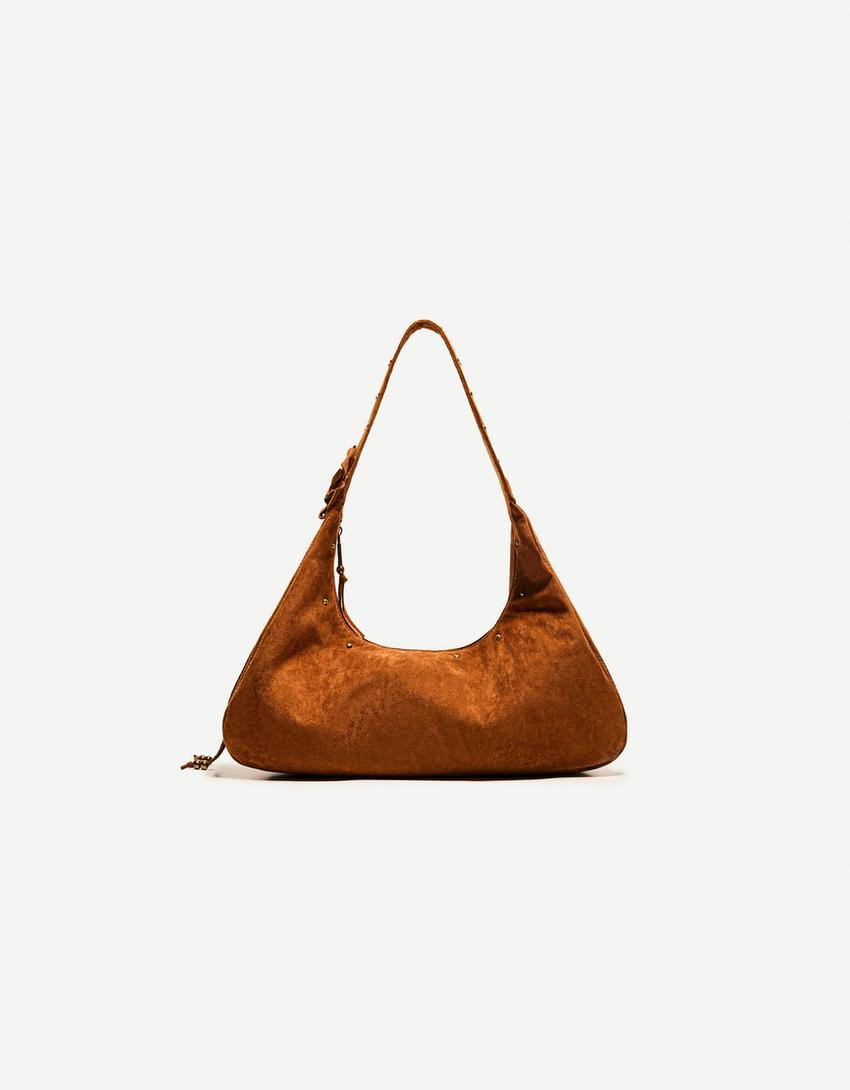 Bershka Faux suede bag