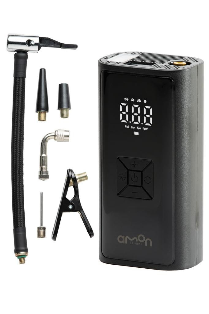 amon Electric Air Electric Air Electric Air Air Pump for In One Compact High Output Fast Filling Comes with Default Air Pressure Settings for Each