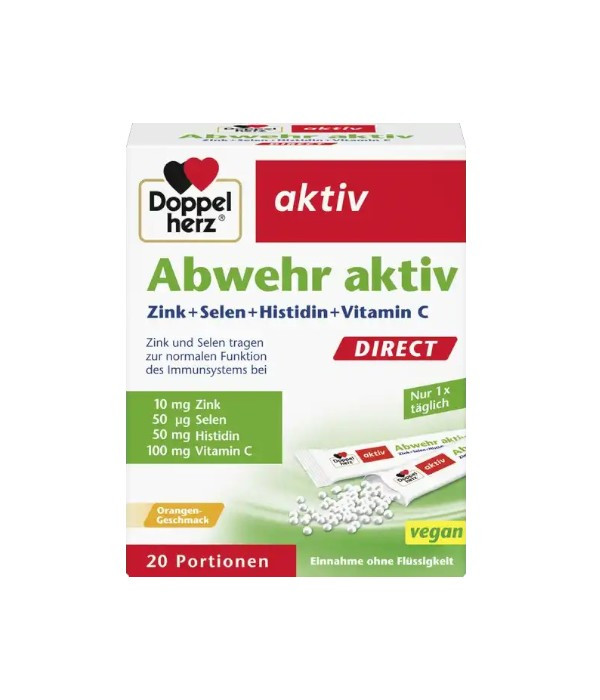 Doppelherz aktiv Immune support: Zinc + Selenium + Histidine + Vitamin C, 26 g