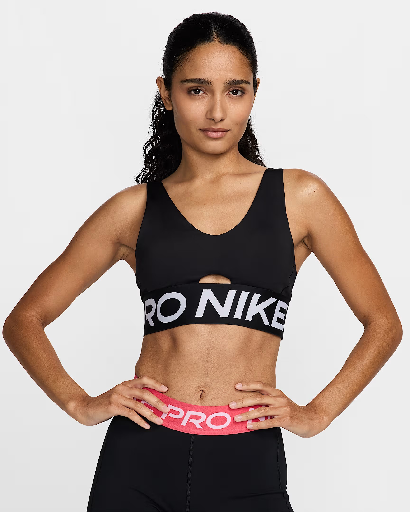 Nike Pro Indy Plunge Padded medium support sports bra