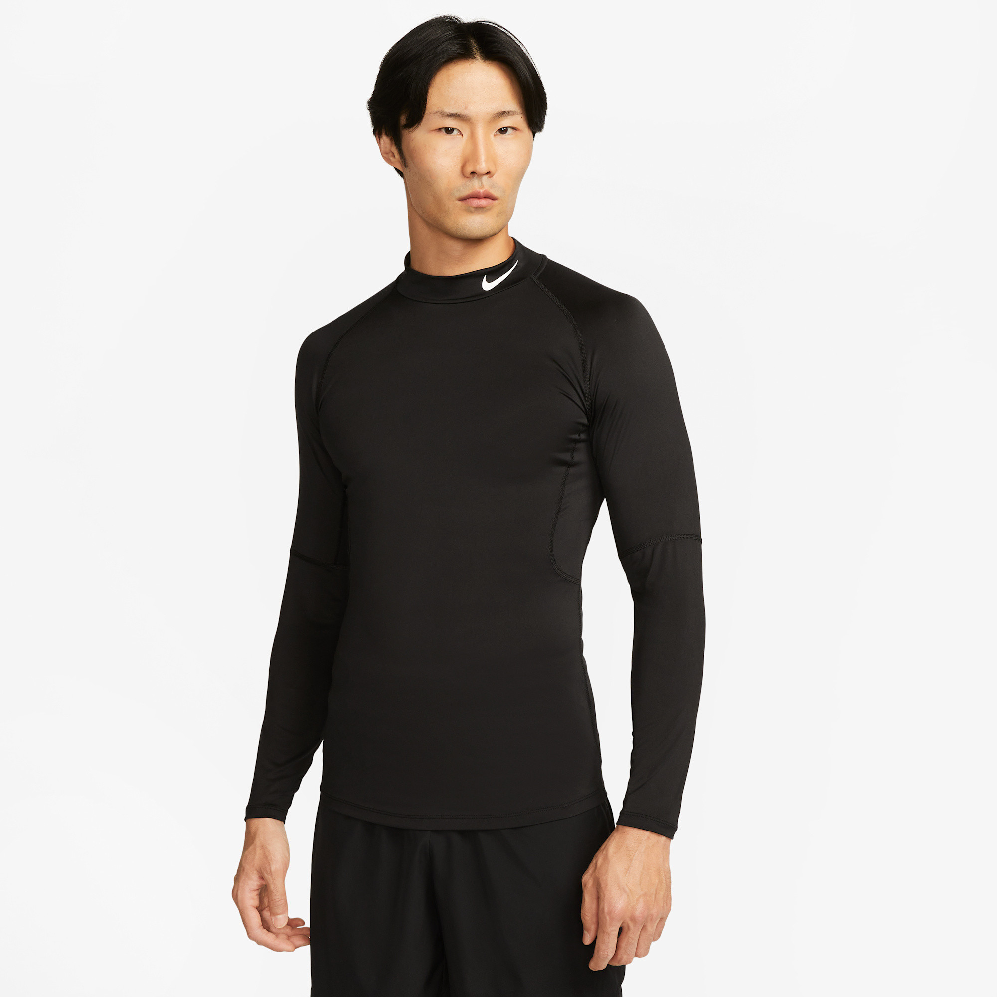 Nike Pro Men's Fitness Long-Sleeve with Stand-Up Collar