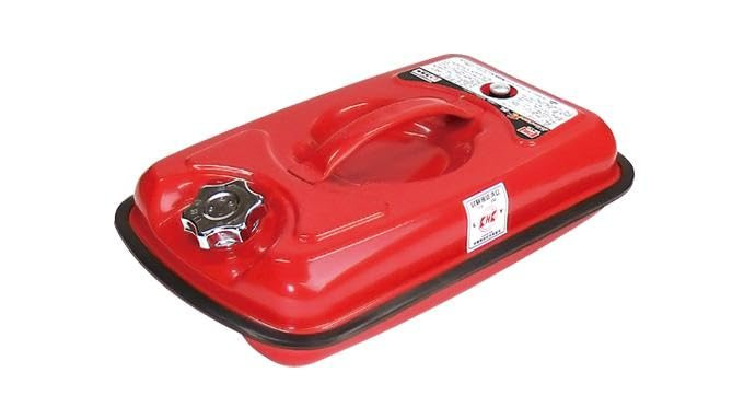 Emerson Gasoline Portable Can 5L Fire Service Law Compliant with Telescoping Nozzle Steel Plate Thickness EMERSON EM-126 0.8mm