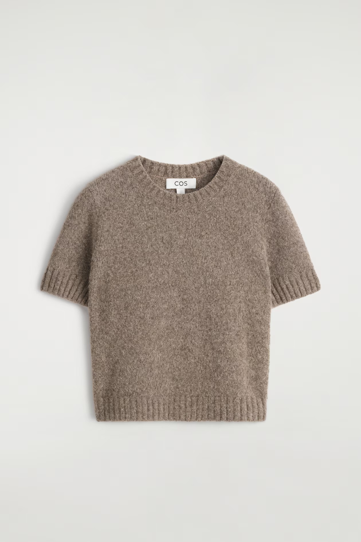 H&M KNITTED T-SHIRT MADE FROM ALPACA MIX