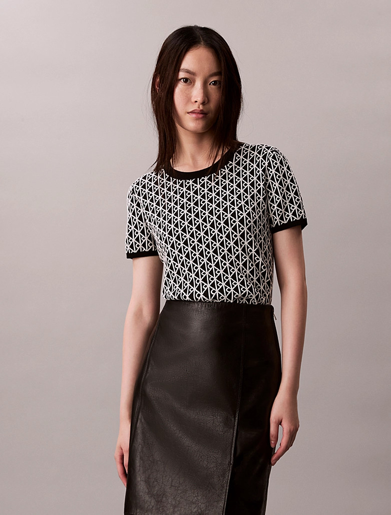 Calvin Klein Knit cap sleeve baby t-shirt