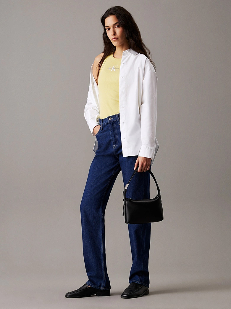 Calvin Klein High-Rise Straight Jeans