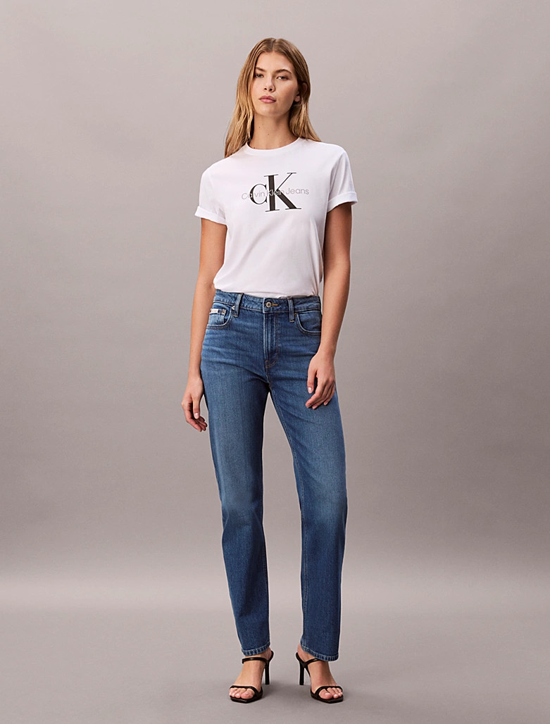 Calvin Klein High-Rise Straight Jeans