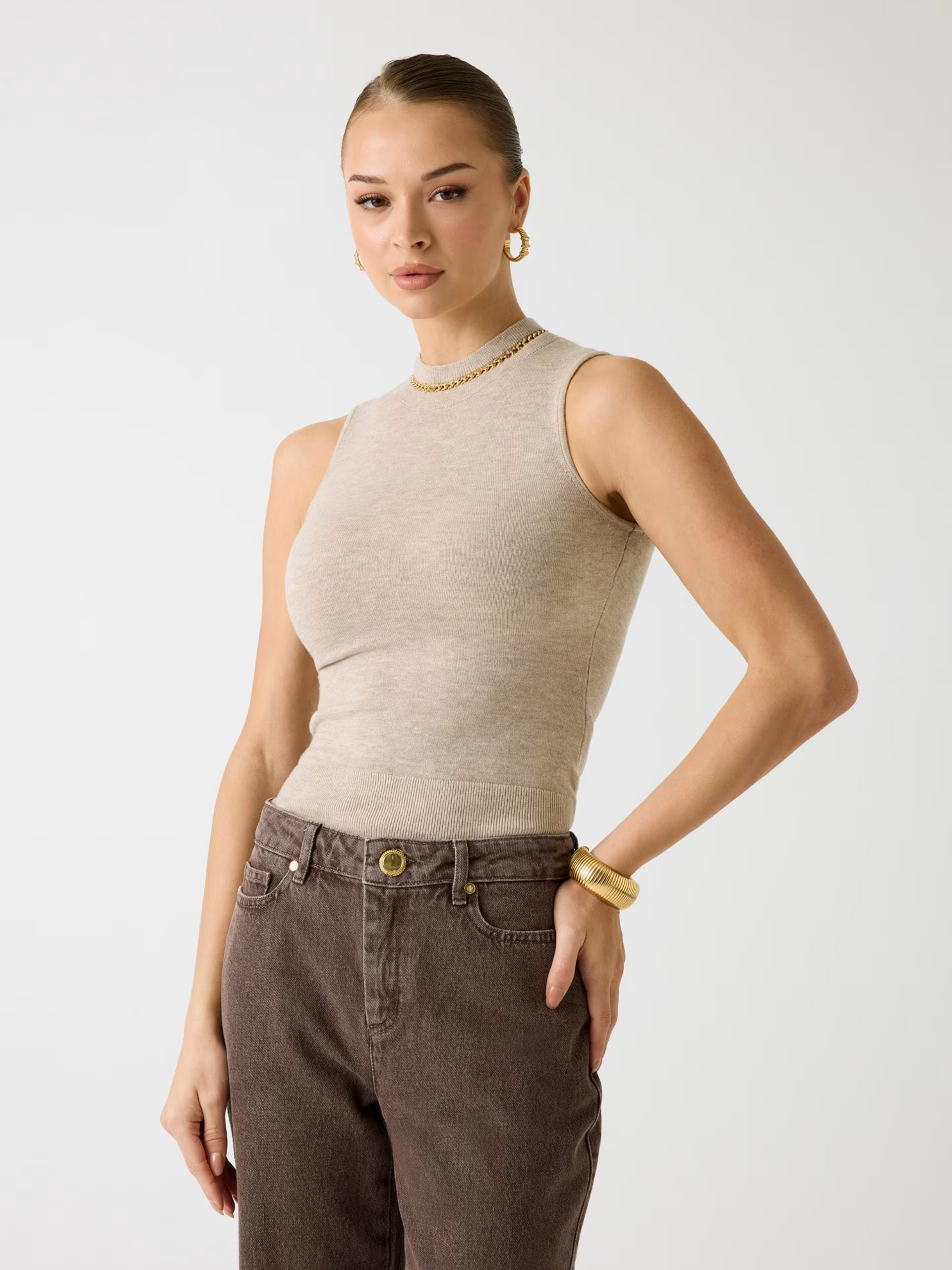 Guess Marciano cashmere-wool sleeveless sweater