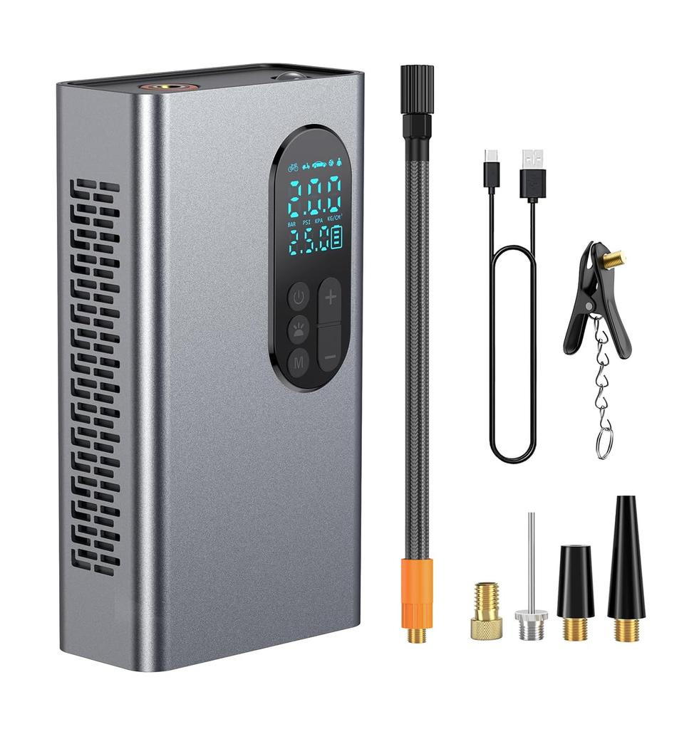 Inflator That Fills In 10 for Cars and Maximum Pressure Inflation Speed Improved by About Automatic Electric Tire Air Small LED Electric Cordless Air