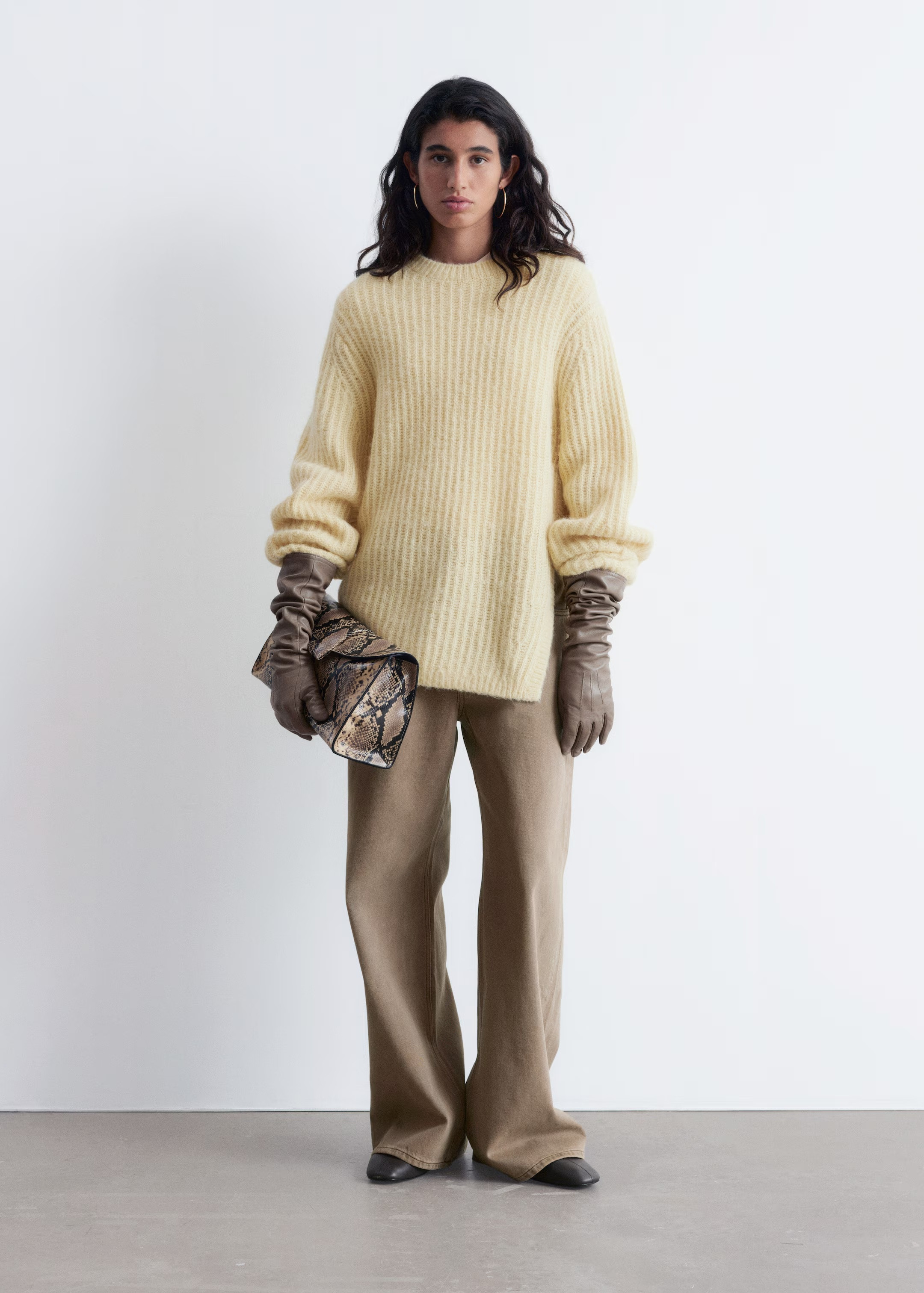 H&M Oversized sweater with high slit