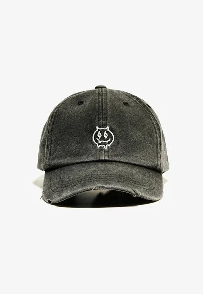 Bershka Denim Cap – Ripped Design with Embroidery