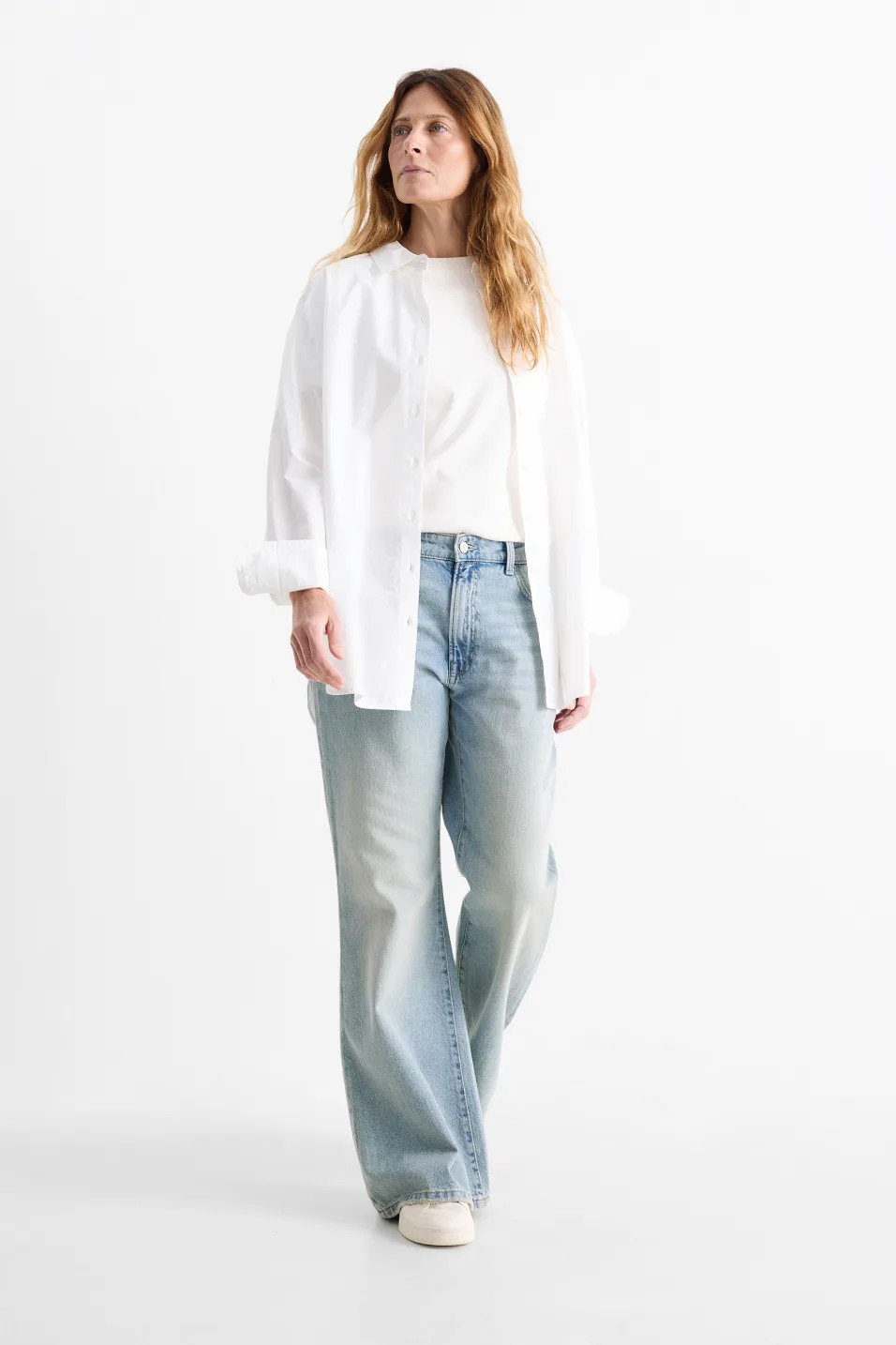 C&A 2232322 Loose Flared Jeans - Mid Waist