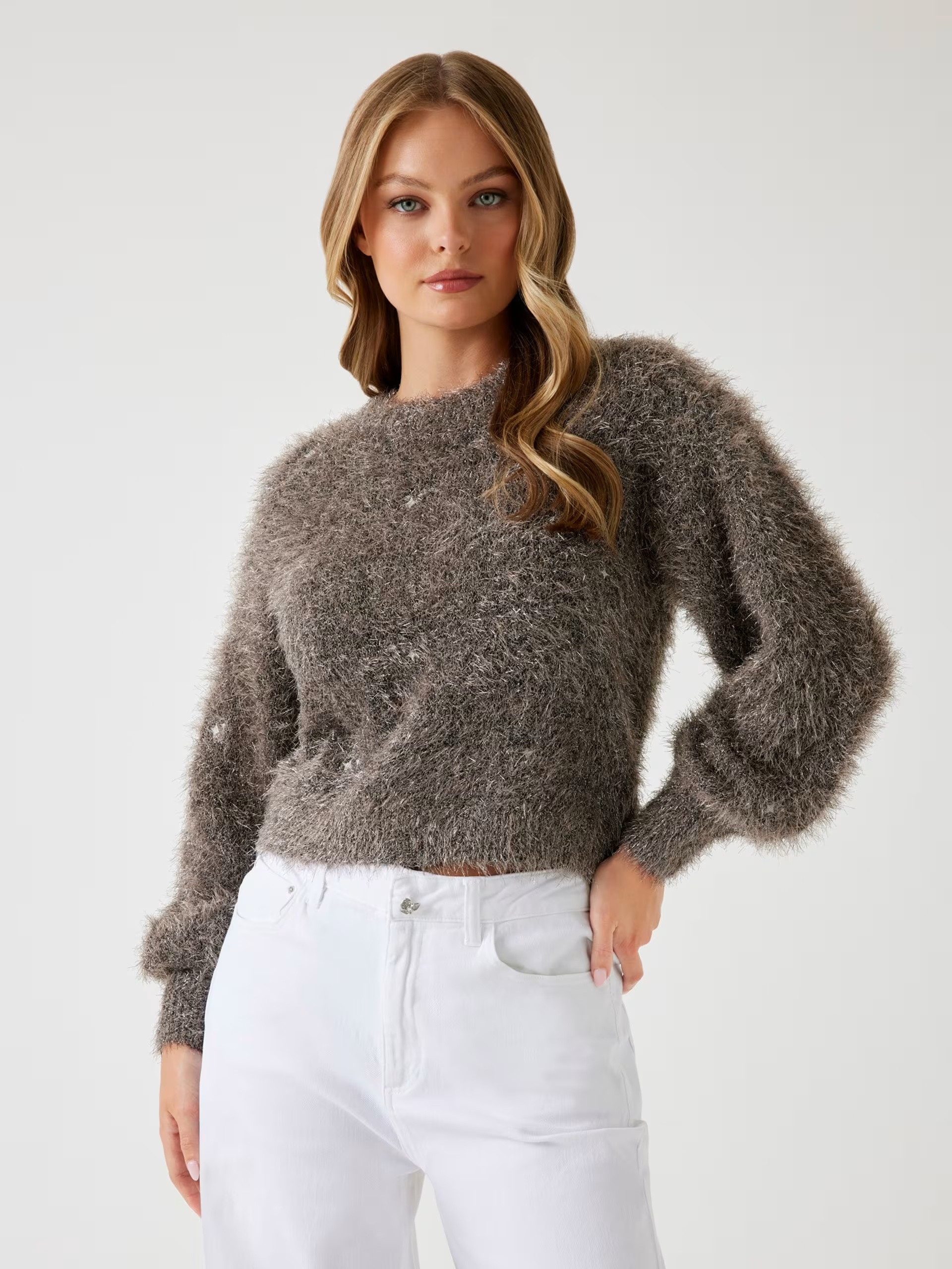 Guess Fuzzy lurex sweater