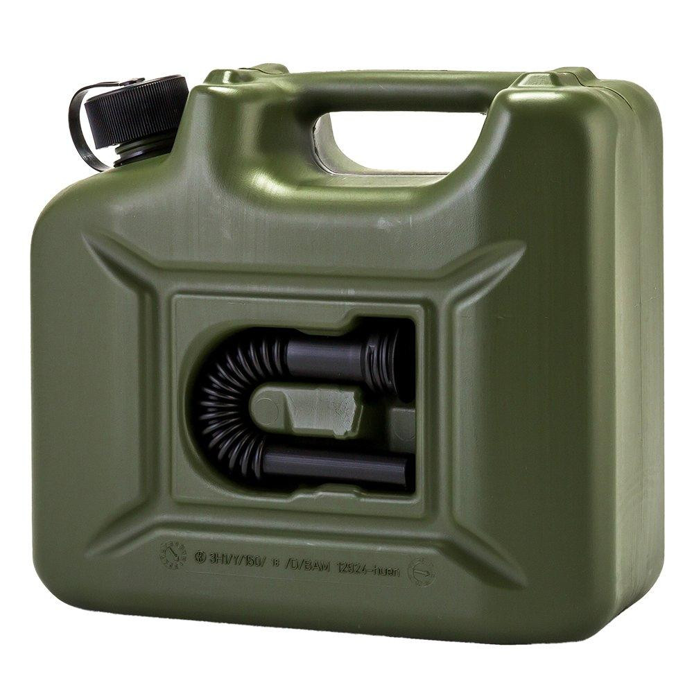 HUNERSDORFF Fuel Tank Polytank Fuel Campro 10L Water Tank 801000 Olive Olive FUEL CAN PRO Fuel Kerosene Tank Canister Outdoor Camping [Hunersdorff]