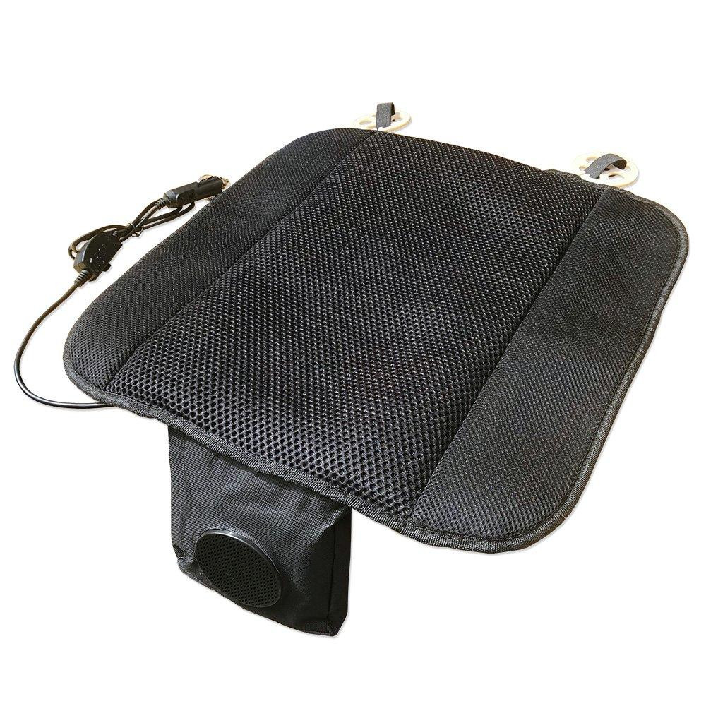 FOCUSMART Cool Seat with Ventilation Fan for 24V Refreshing Air Prevents the Seat from Getting Cooling Easy To with Strength for Trucks and Large