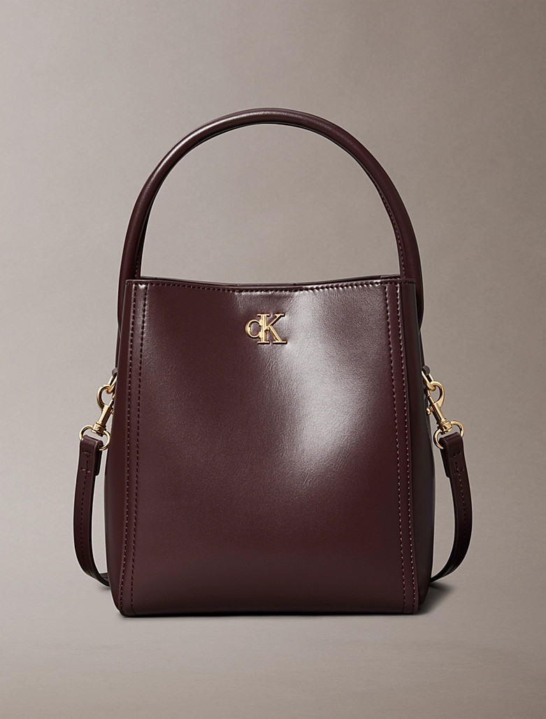 Calvin Klein Bucket bag with monogram logo metal element