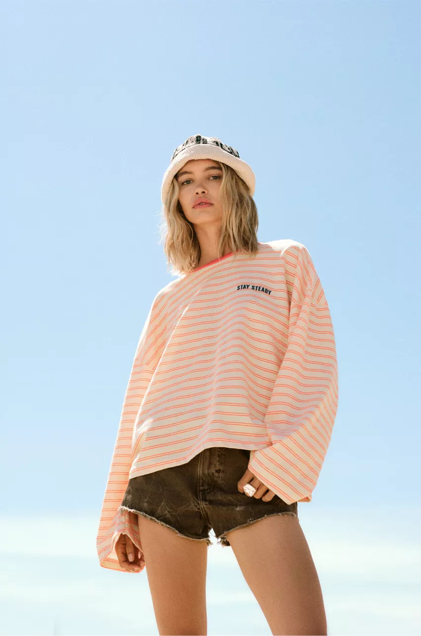 Pull&Bear Long-sleeved striped T-shirt