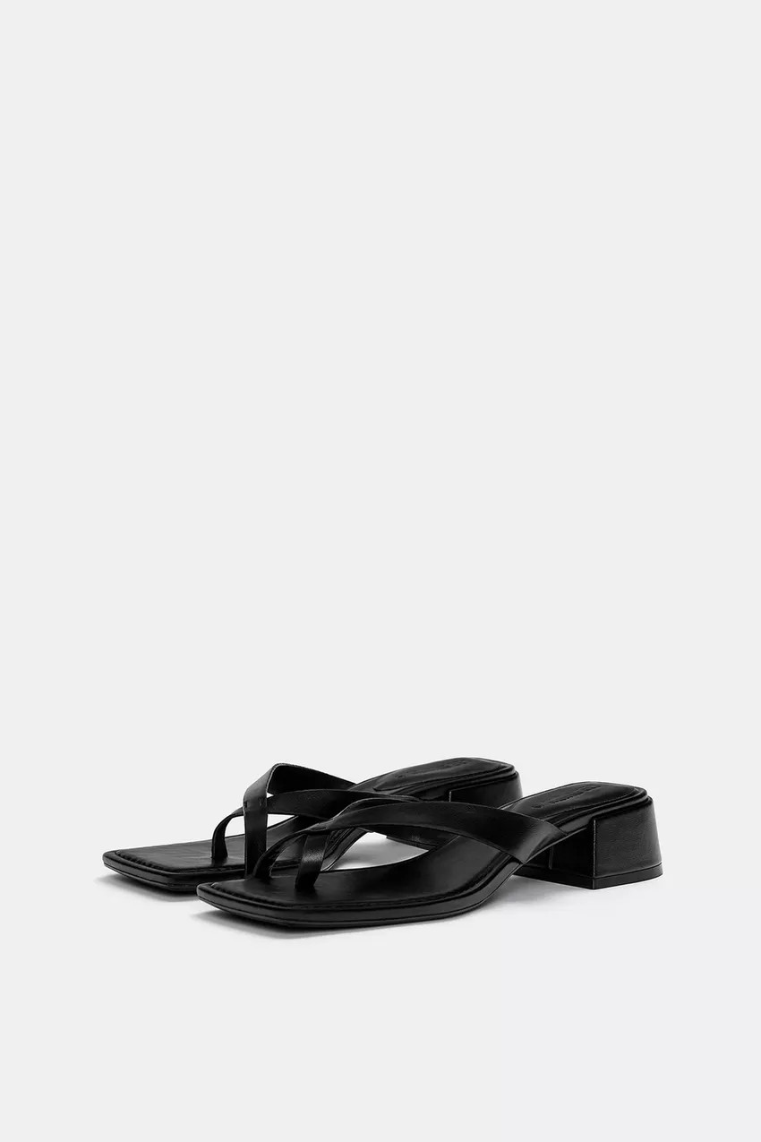 Pull&Bear Wide heeled sandals