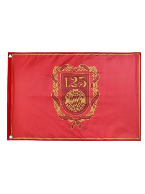 Flag for FC Bayern fans — FC Bayern 125 years anniversary flag, 150 x 100 cm