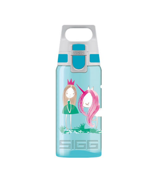 Children’s drinking bottle Viva One, turquoise color, "Princess" design, 500 ml, 1 piece