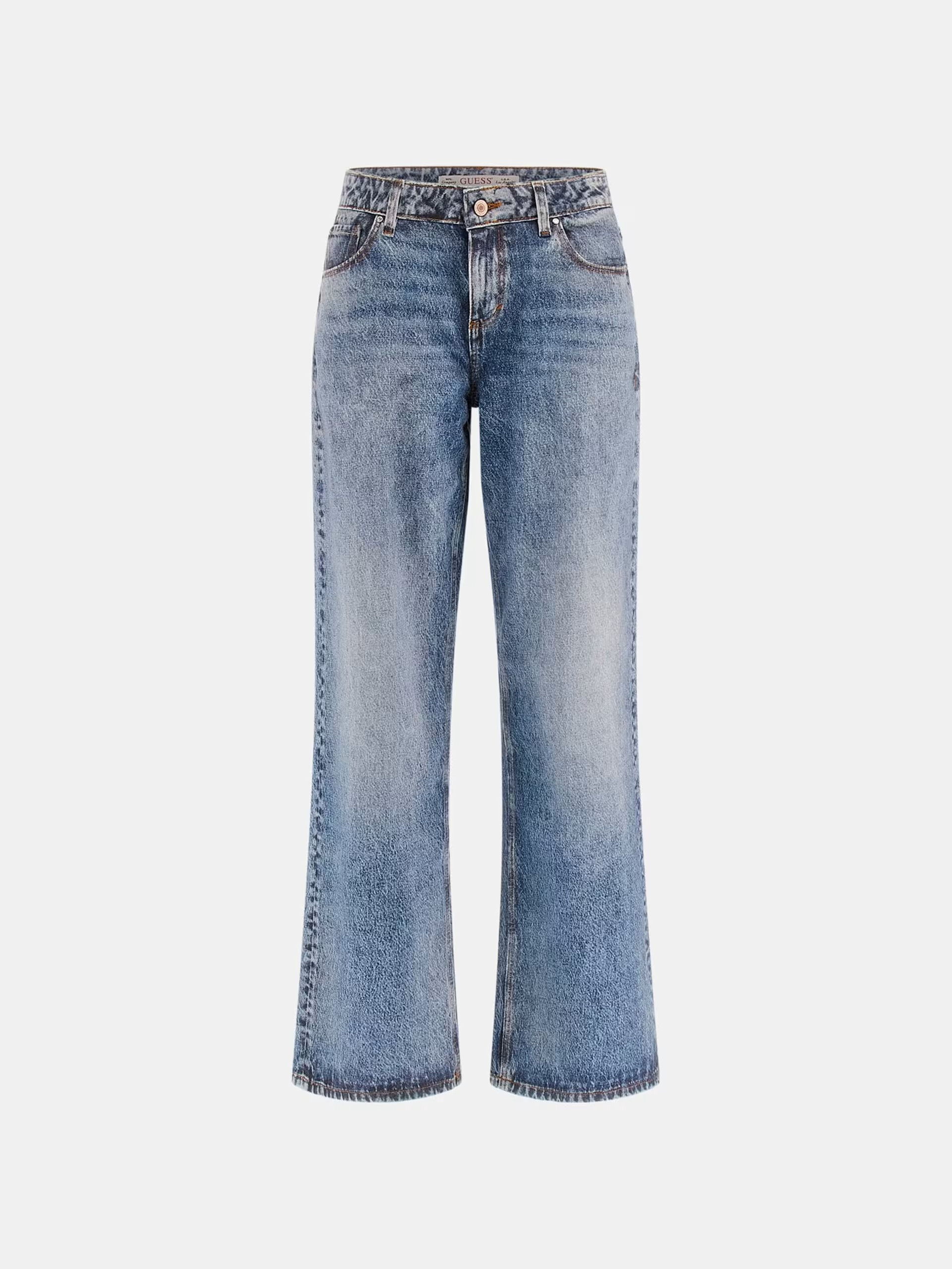 Guess Printed low rise baggy jeans