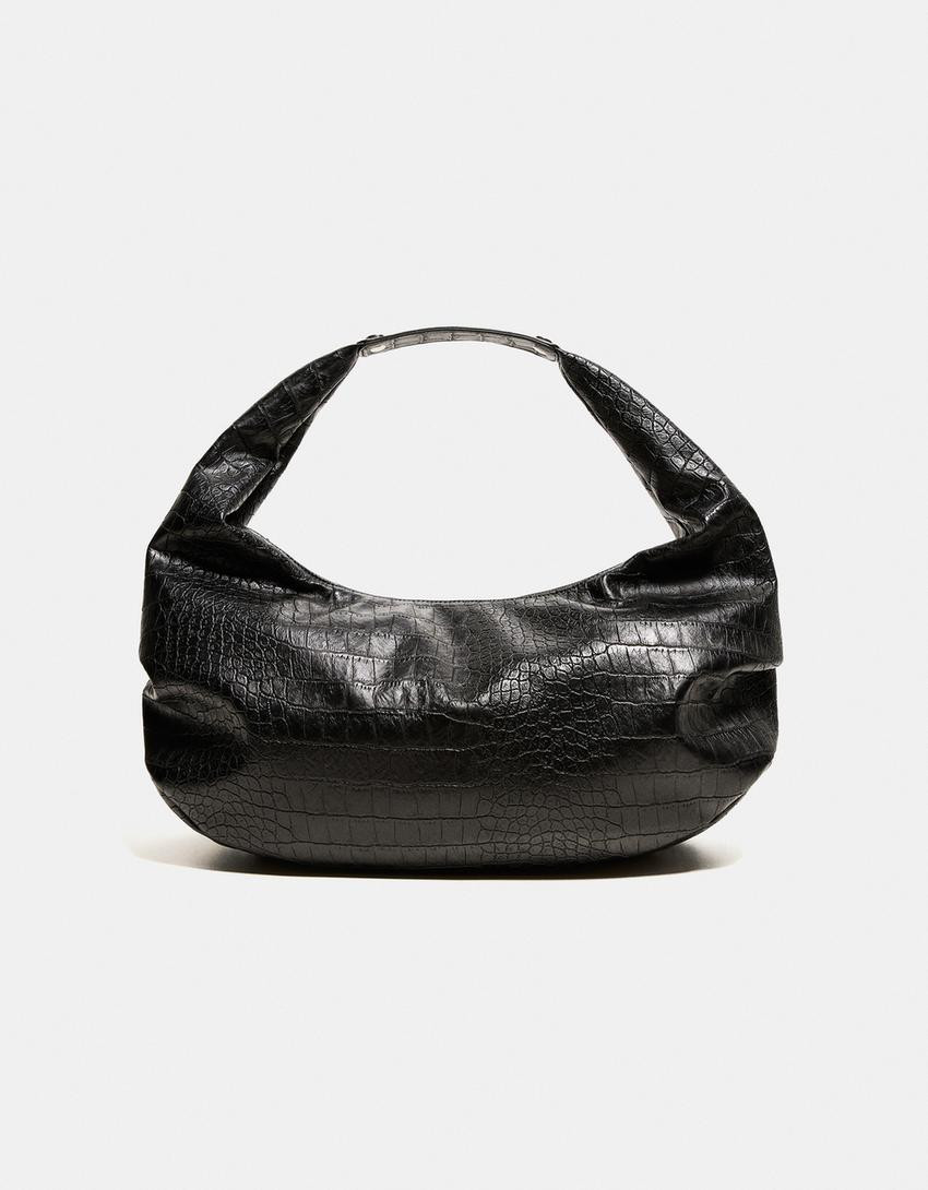 Bershka Maxi leather effect bag