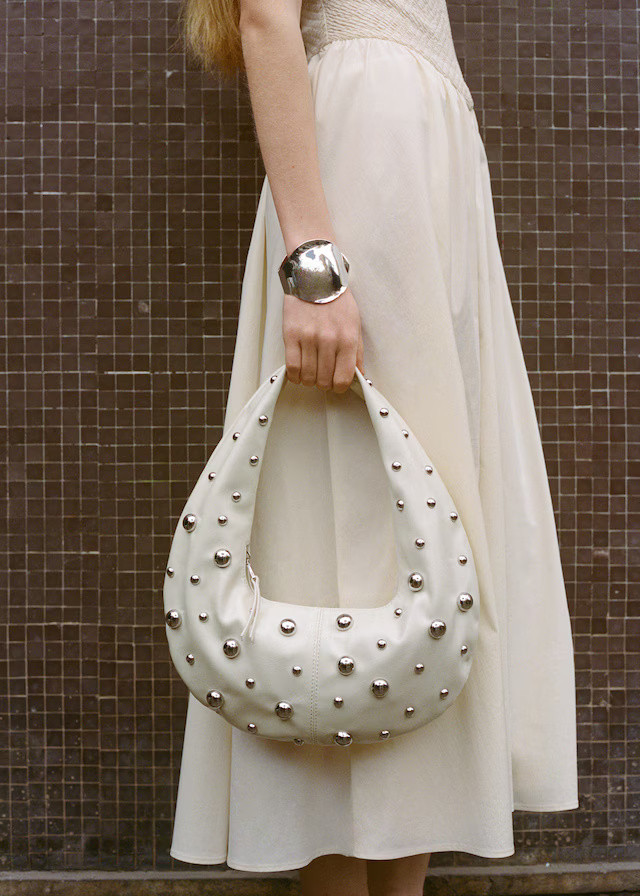 Mango Shoulder bag with rivets