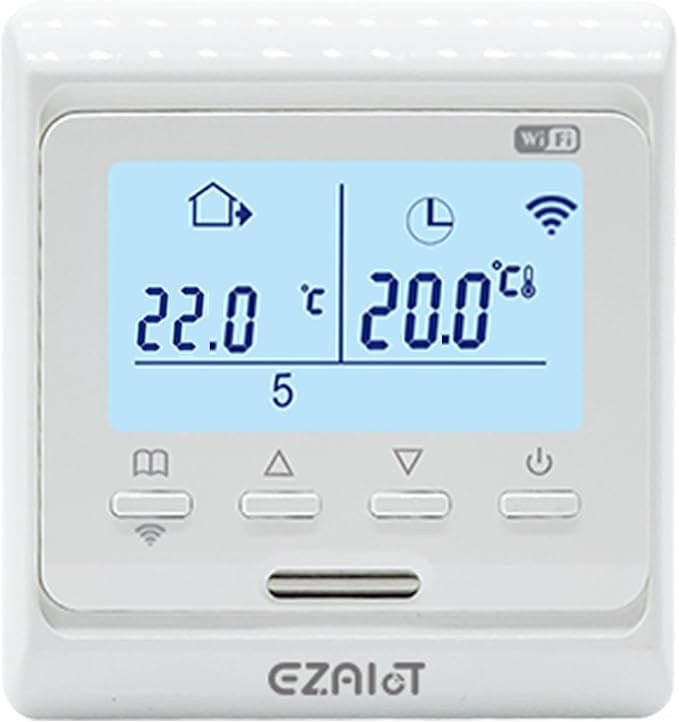 ezAIoT TUYA Smart Life Smart Thermostat for Gas Boiler, Room Temperature Control 220 V (3 A), WiFi Thermostat, Programmable