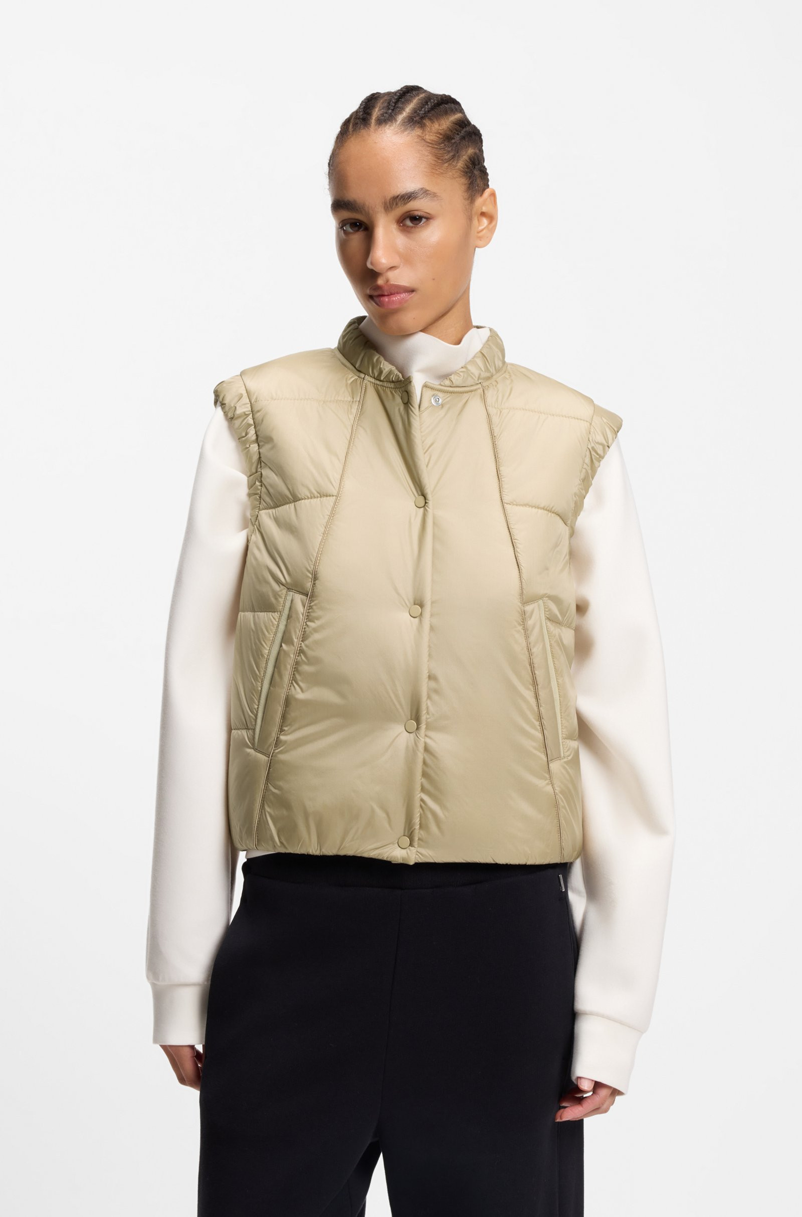 BOSS Water-repellent gilet with wadding