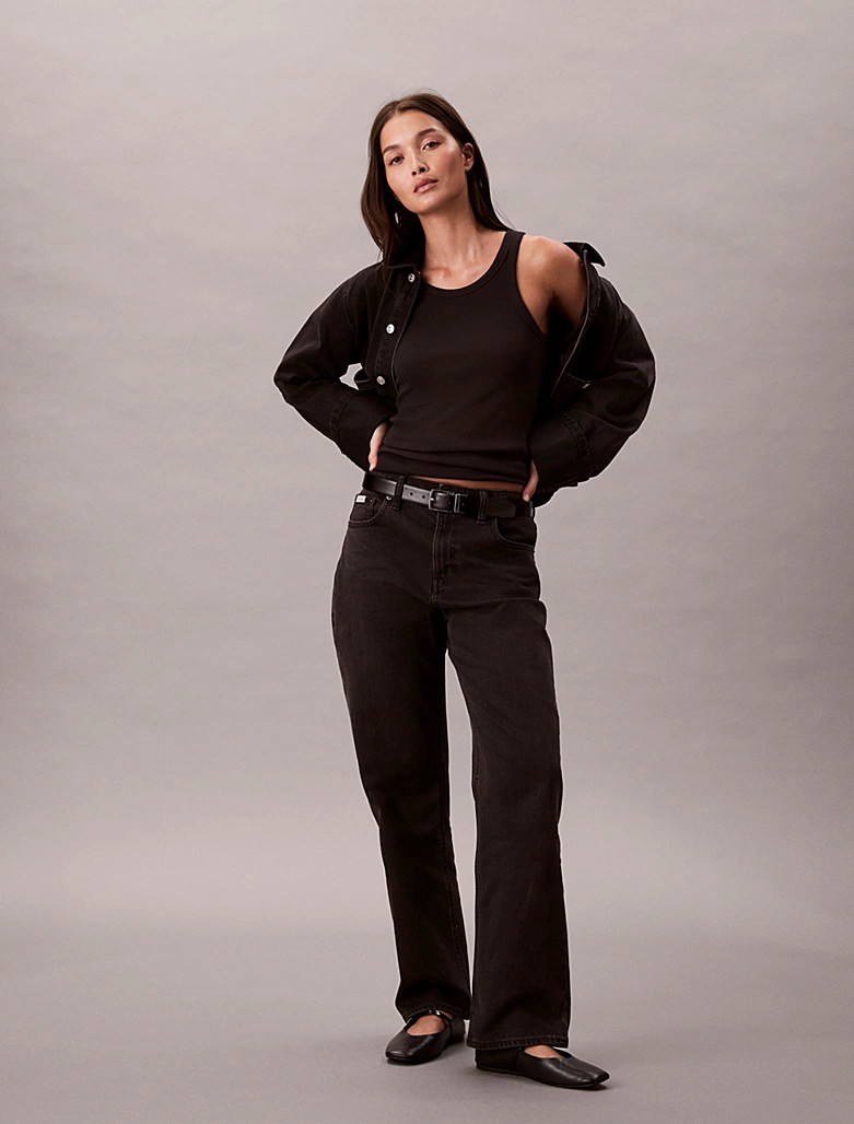 Calvin Klein High-Rise Straight Jeans