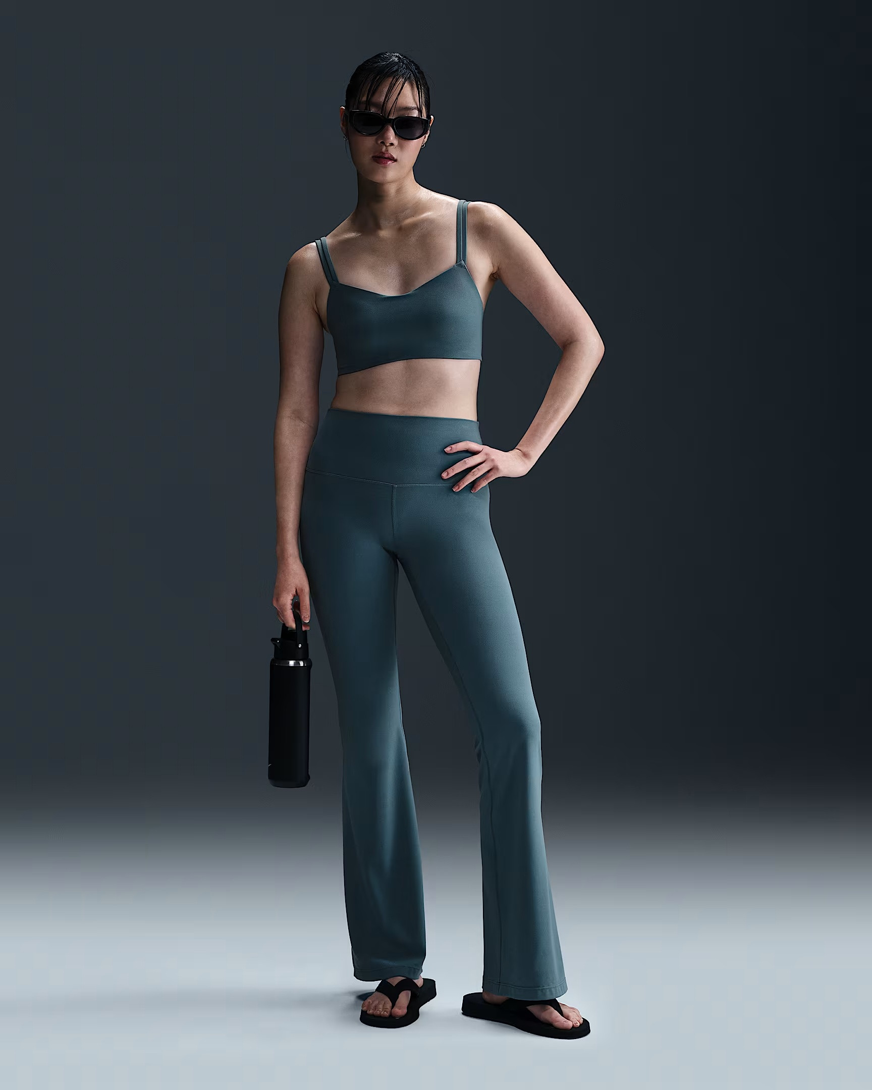 Nike Zenvy High-waisted, flared-leg leggings for women
