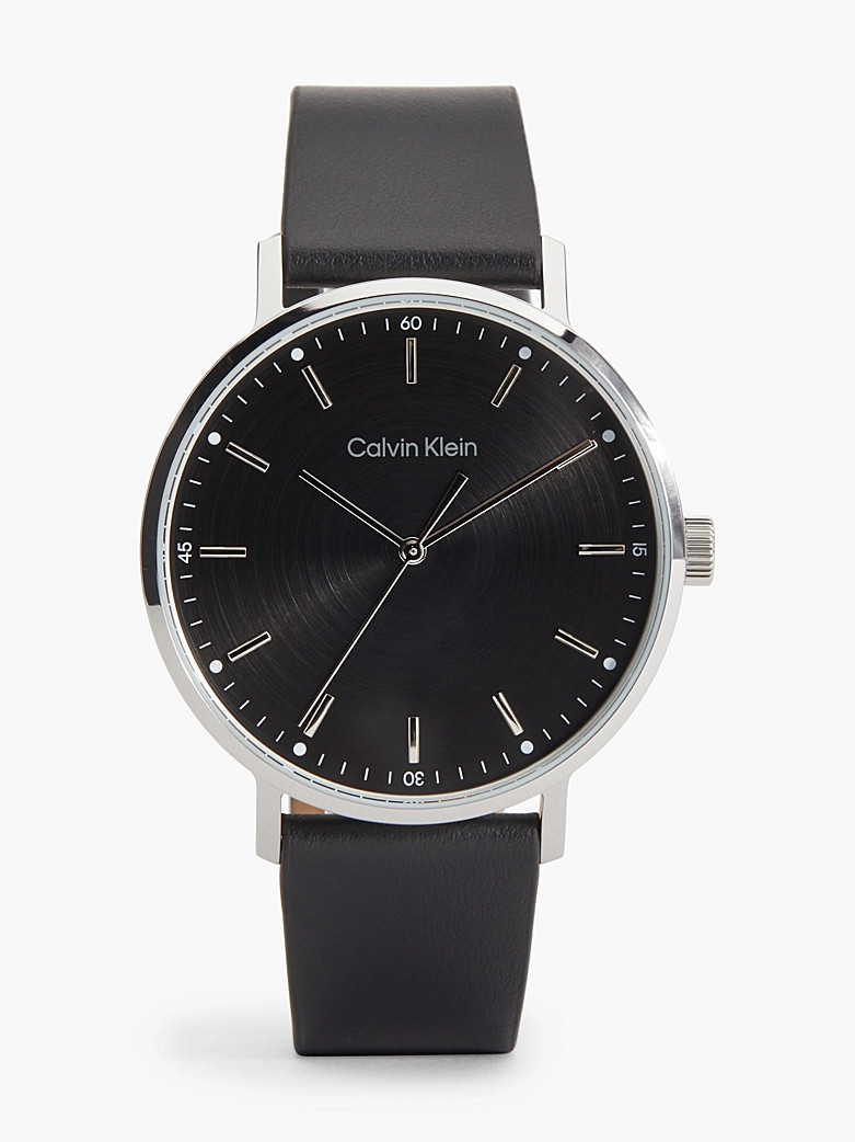 Calvin Klein Modern wristwatch with leather strap