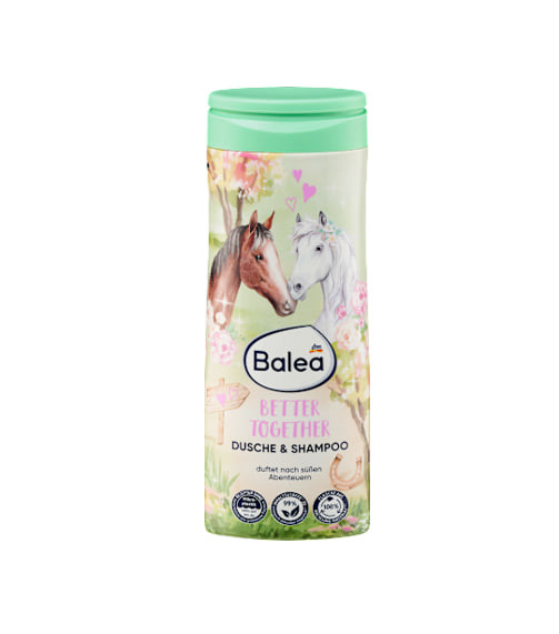 Kids 2-in-1 shower gel and shampoo Better Together, 300 ml, Balea