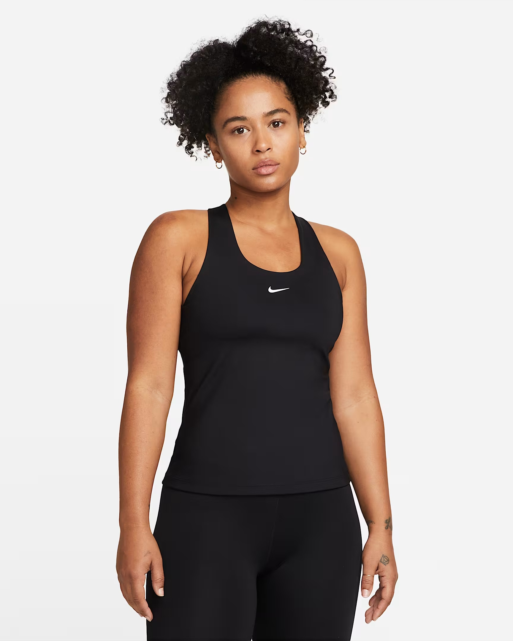Nike Swoosh Women's medium support padded sports bra tank top