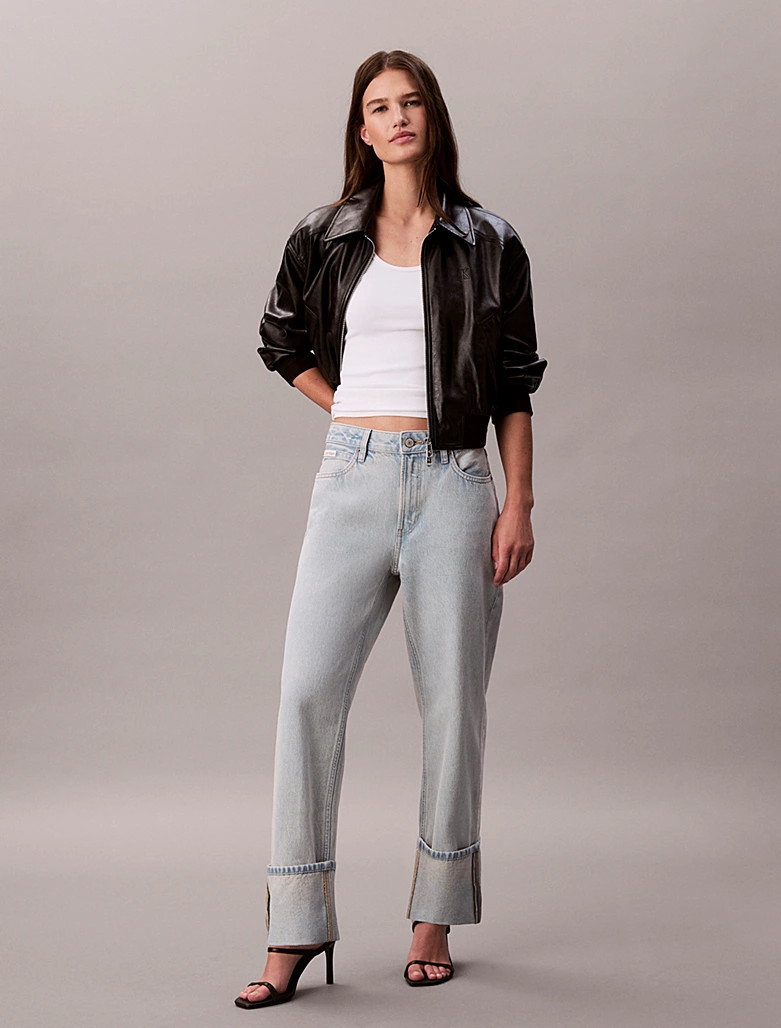 Calvin Klein Relaxed 90's Cropped Jeans