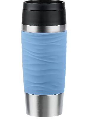 Travel thermal mug, Classic wave design, 360 ml